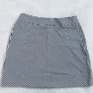 Sandro Woman’s Black and White Stripped Skirt